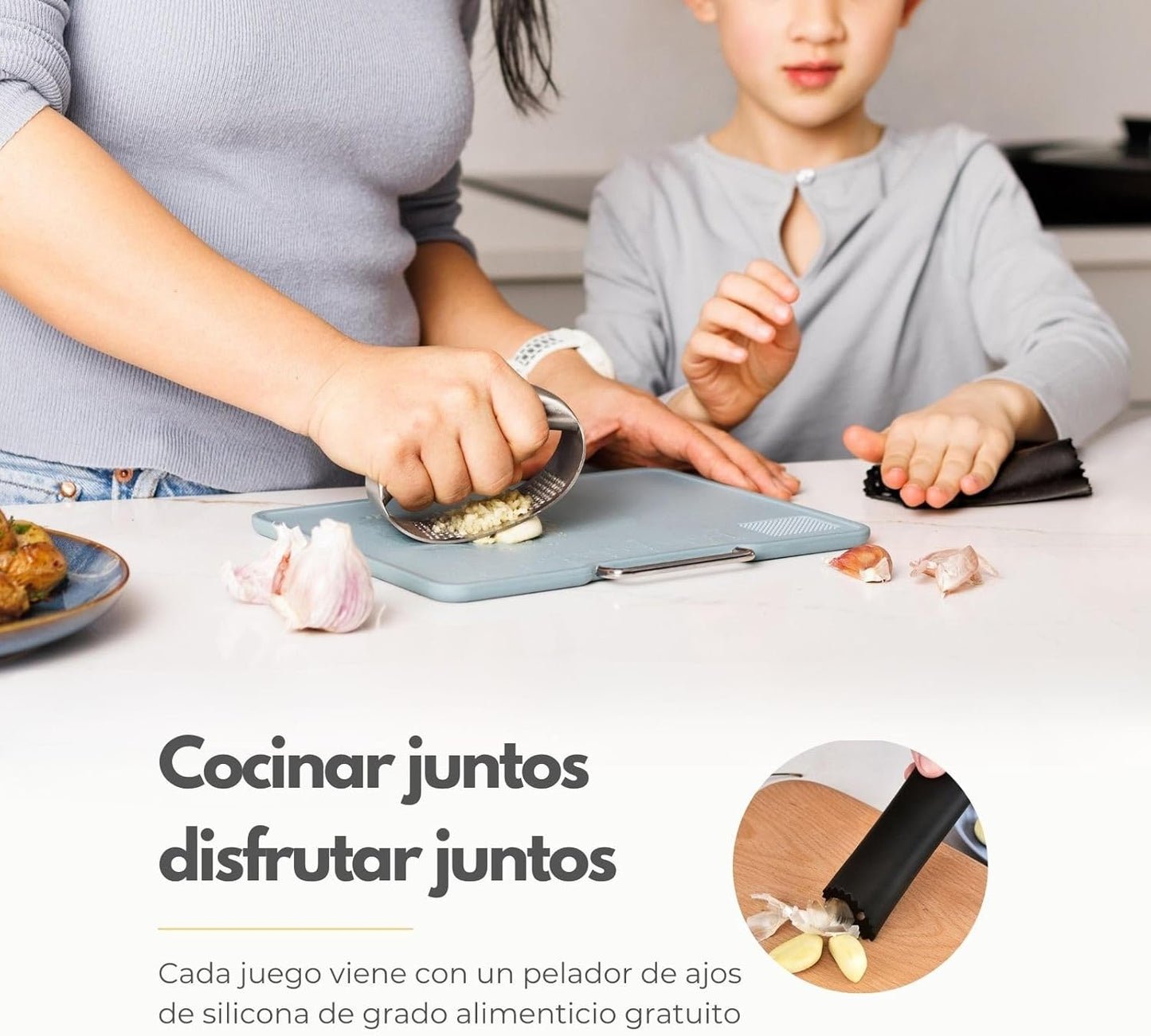 Picadito™ Triturador Acero Premium | Ajo Listo en 3 Segundos